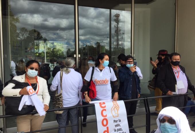 Protesta de Fecode