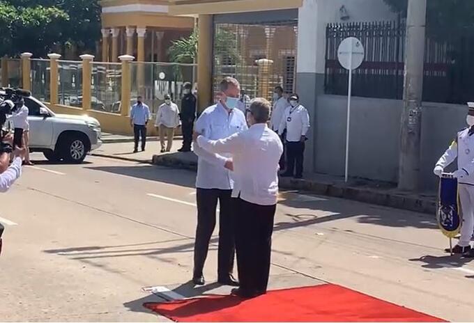 Rey de España, Felipe VI y presidente Iván Duque en Barranquilla.