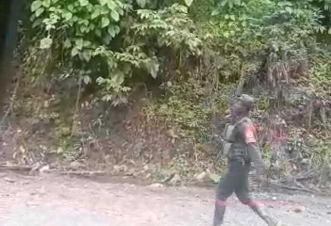 Imágenes de los combates en Nóvita, Chocó.
