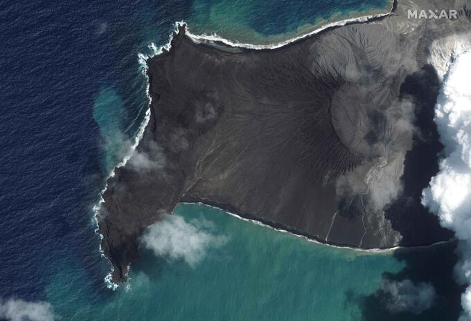 Erupción de volcán en Tonga Erupción de volcán en Tonga