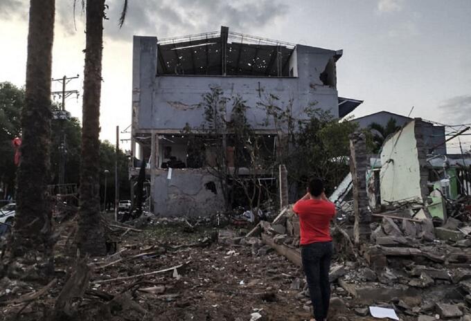 Explosión de un carro bomba, en Saravena (Arauca).