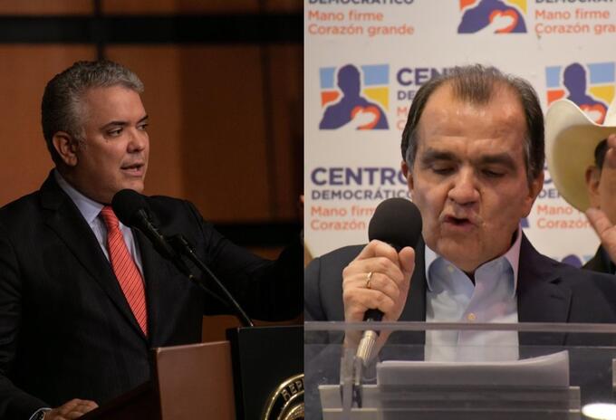 Iván Duque y Óscar Iván Zuluaga Iván Duque y Óscar Iván Zuluaga