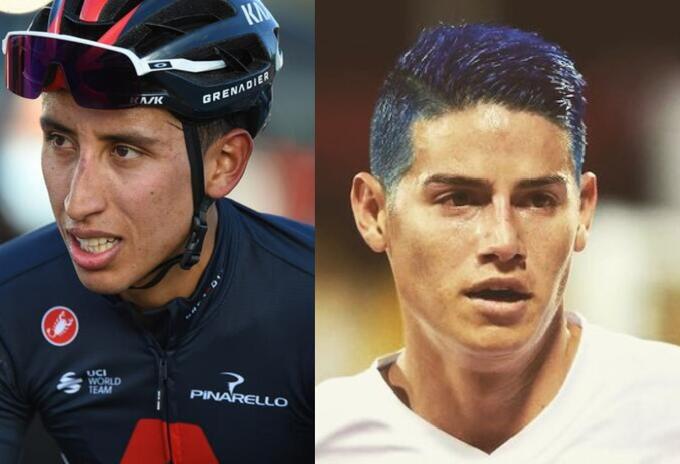 Mensaje de apoyo de James Rodríguez para Egan Bernal Mensaje de apoyo de James Rodríguez para Egan Bernal