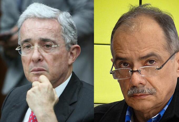 Álvaro Uribe y Gonzalo Guillén Álvaro Uribe y Gonzalo Guillén