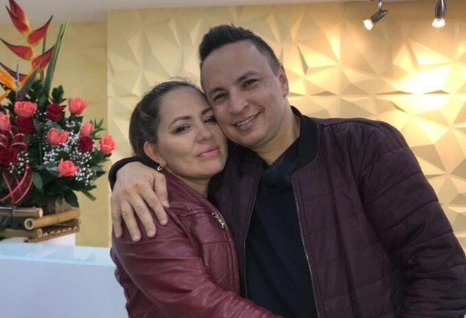 Jhonier Leal y su exesposa Jhonier Leal y su exesposa