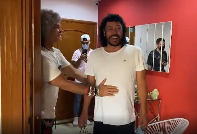 Pibe Valderrama y René Higuita Pibe Valderrama y René Higuita