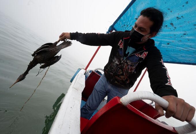 Derrame de petróleo en Perú.