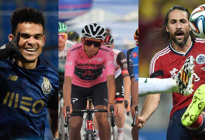 Luis Díaz, Egan Bernal y Mario Alberto Yepes
