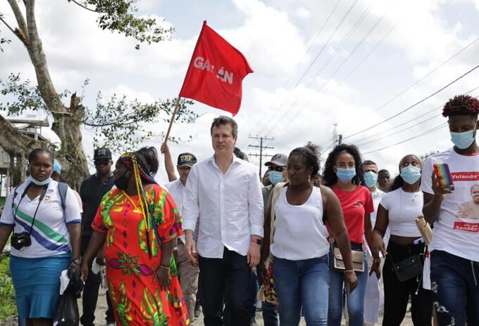 Juan Manuel Galán en Riosucio, Chocó.
