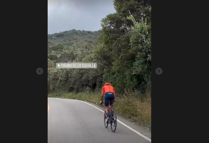 Egan Bernal, alto de la cuchilla
