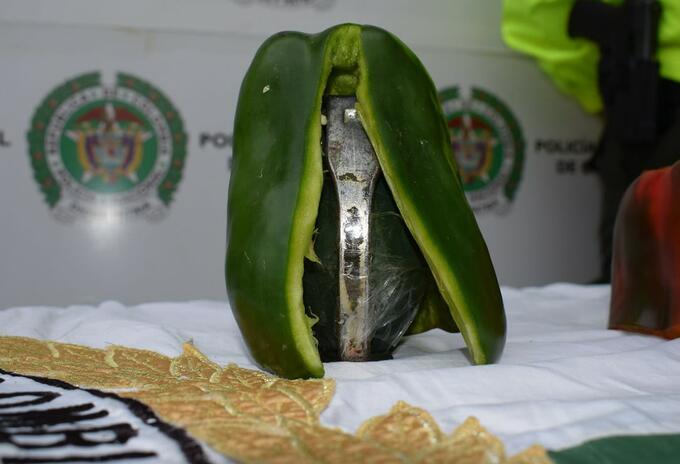 Caquetá, granadas de fragmentación camufladas en pimentones