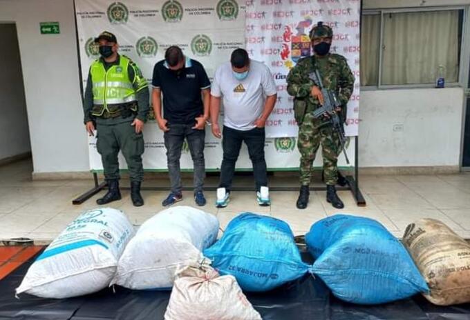 Incautación de droga en el Huila