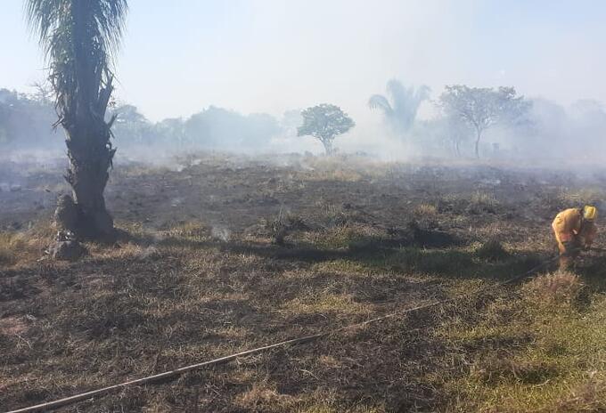 Incendio forestal en Guamal, Magdalena