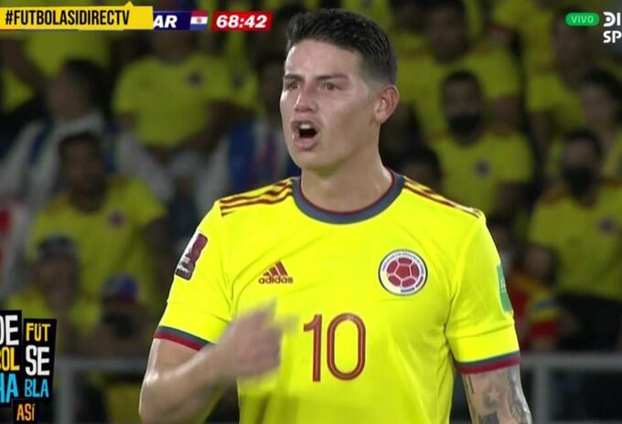 James Rodríguez salió chiflado