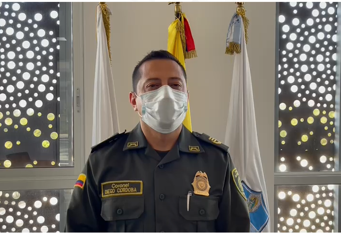 Diego Córdoba, subcomandante de la Policía Metropolitana de Santa Marta