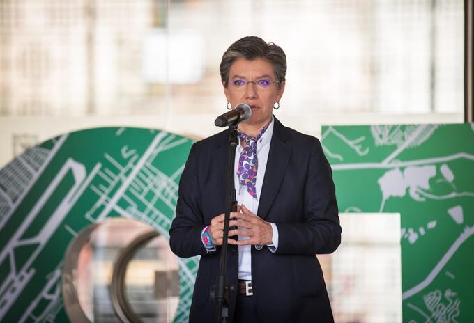 Claudia López presentando el POT