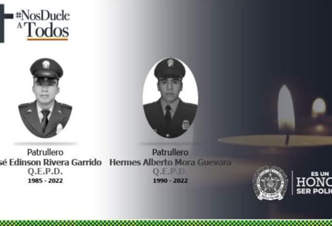 Patrulleros asesinados en Lejanías, Meta