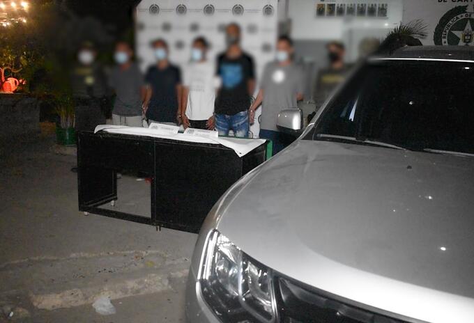 Desarticulan banda dedicada al hurto en exclusivo sector turístico de Cartagena.