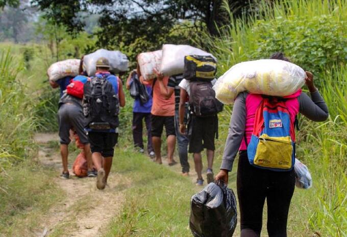 Migrantes venezolanos en Colombia