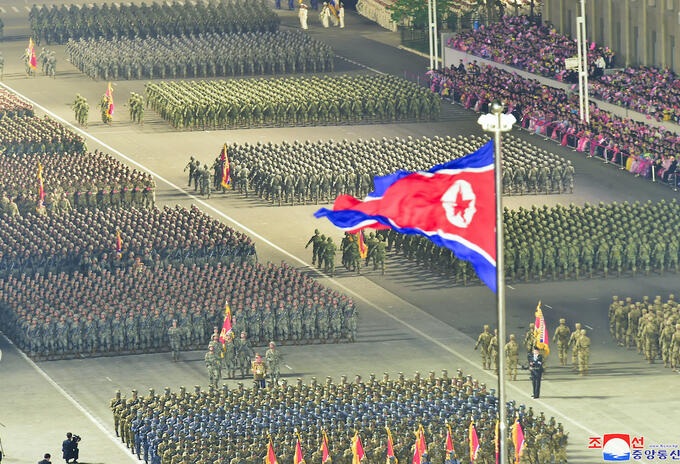 Desfile militar en Corea del Norte