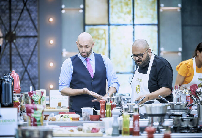 Chicho y Nicolás de Zubiría en MasterChef Chicho y Nicolás de Zubiría en MasterChef