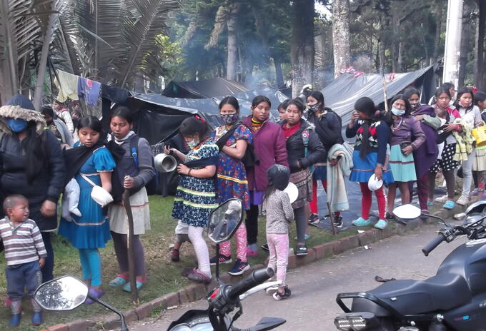 De acuerdo con la comunidad Emberá han sido reubicados 583 indígenas