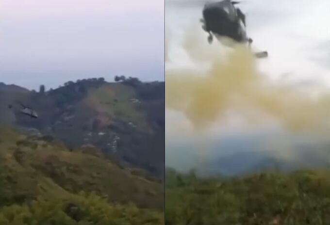 Helicóptero en Cauca