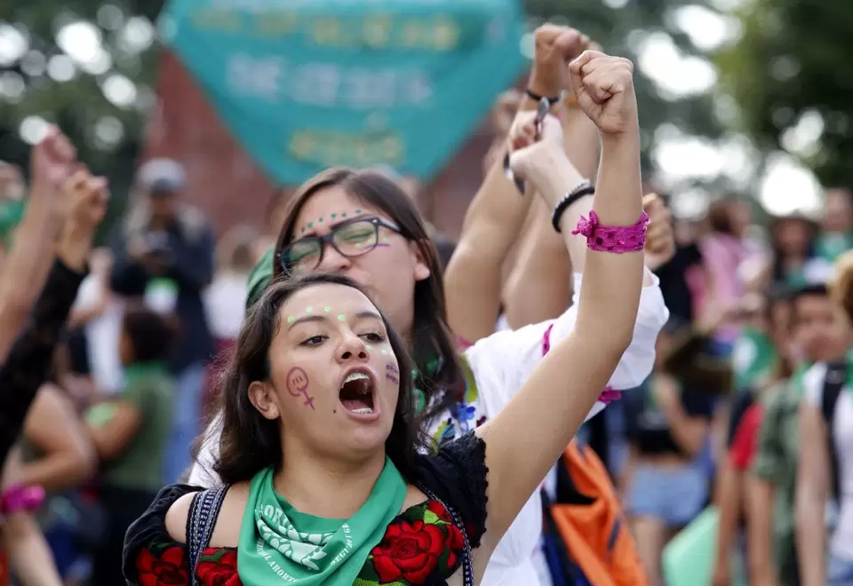 Protestas en favor del aborto
