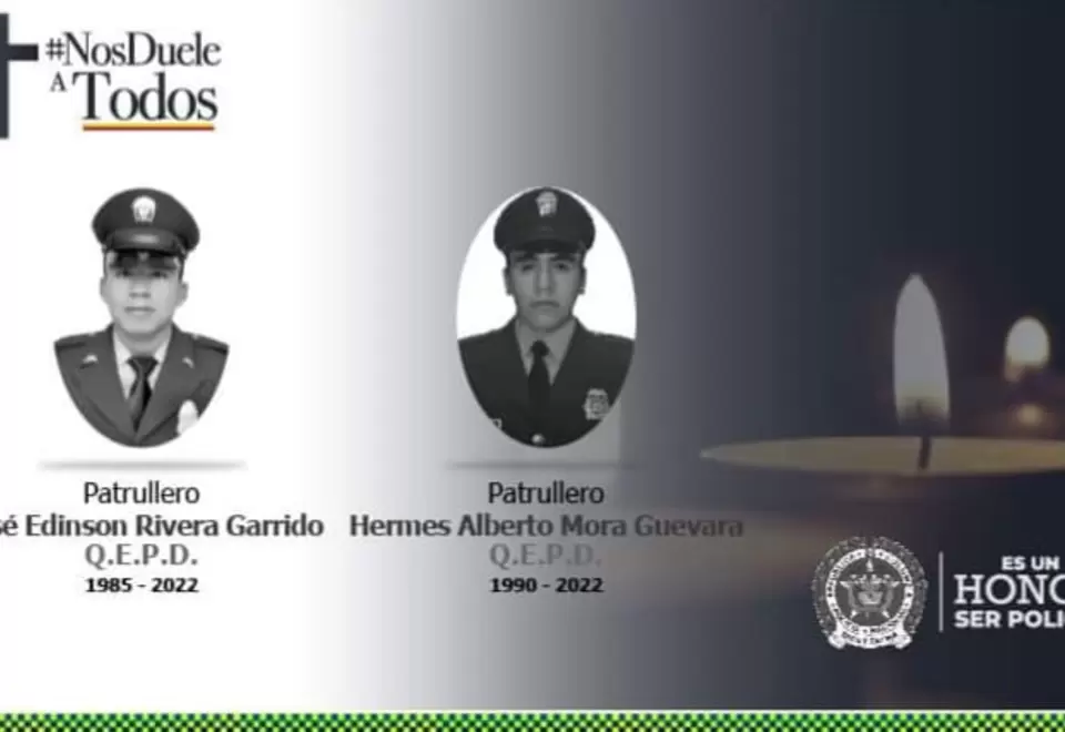 Patrulleros asesinados en Lejanías, Meta 