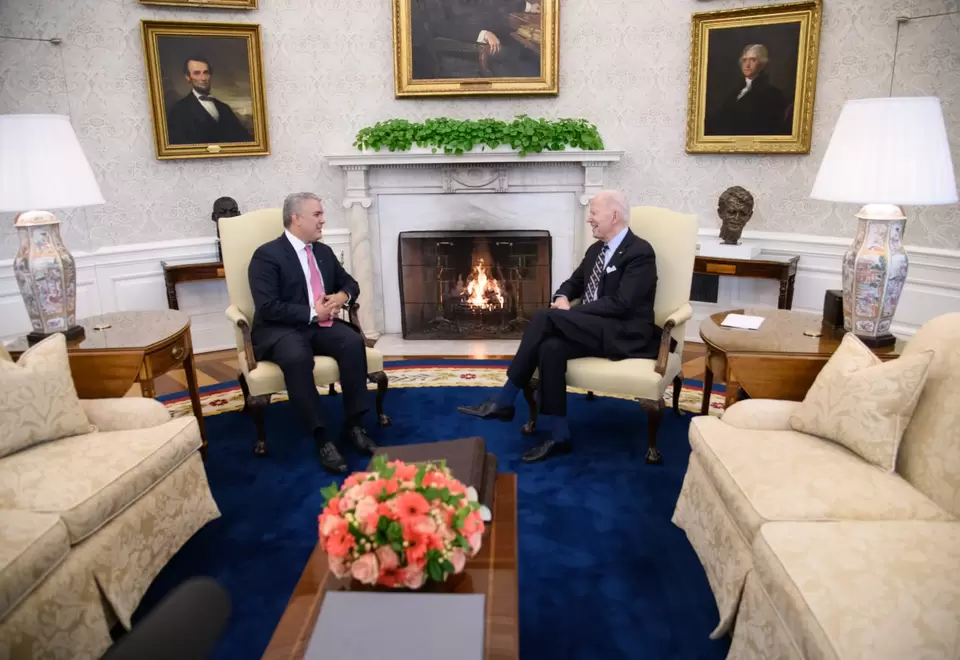 Encuentro de Iván Duque y Joe Biden en la Casa Blanca