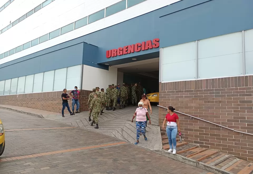 Militares heridos trasladados a clínica en Cúcuta