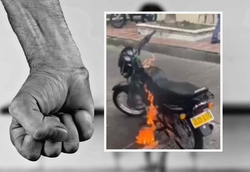 Ladrón pide que no le quemen la moto porque es medio de trabajo VIDEO