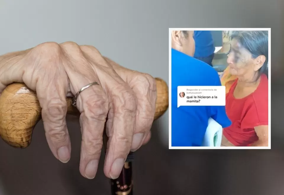 Abuelita es golpeada por echarle mucha sal a arroz