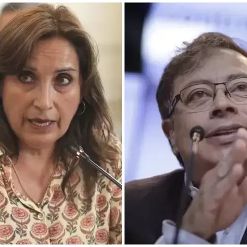 Dina Boluarte y Gustavo Petro