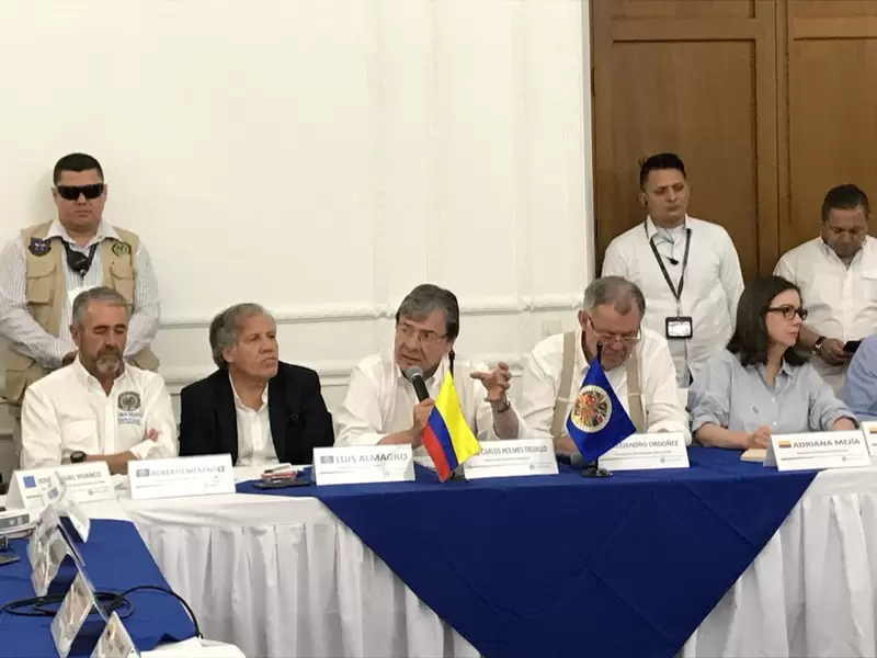 Reunión en Norte de Santander con autoridades de Nacionales y el Secretario General de la OEA