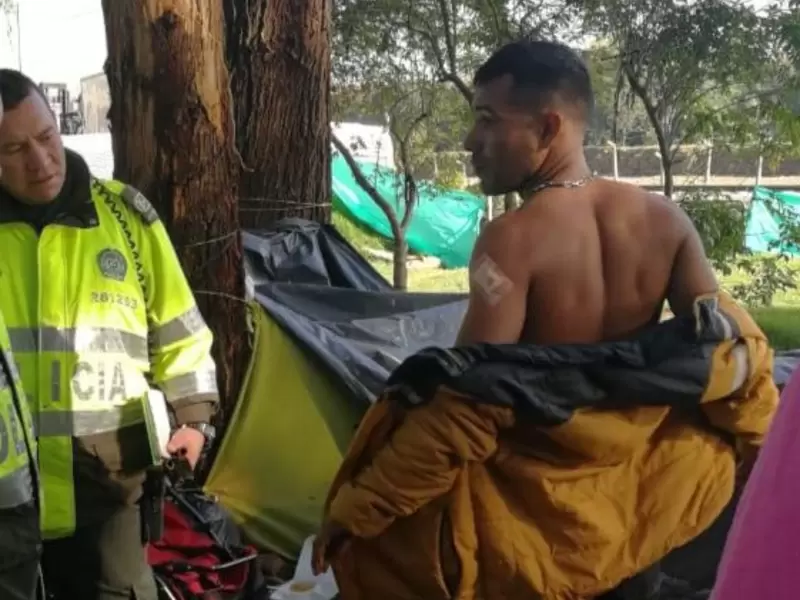 Riña entre migrantes venezolanos