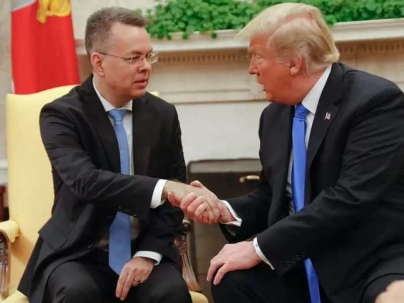 Andrew Burson y el Presidente Donald Trump