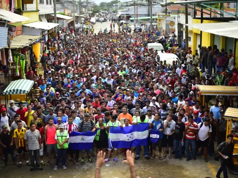 Caravana hondureños