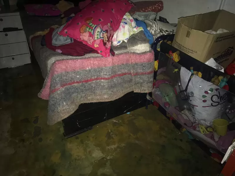Viviendas inundadas en Usaquén
