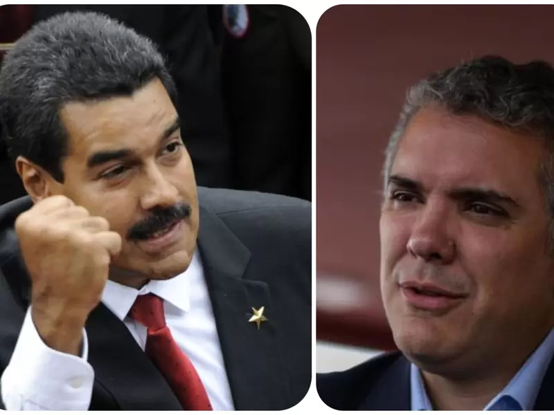 Nicolás Maduro e Iván Duque Nicolás Maduro e Iván Duque