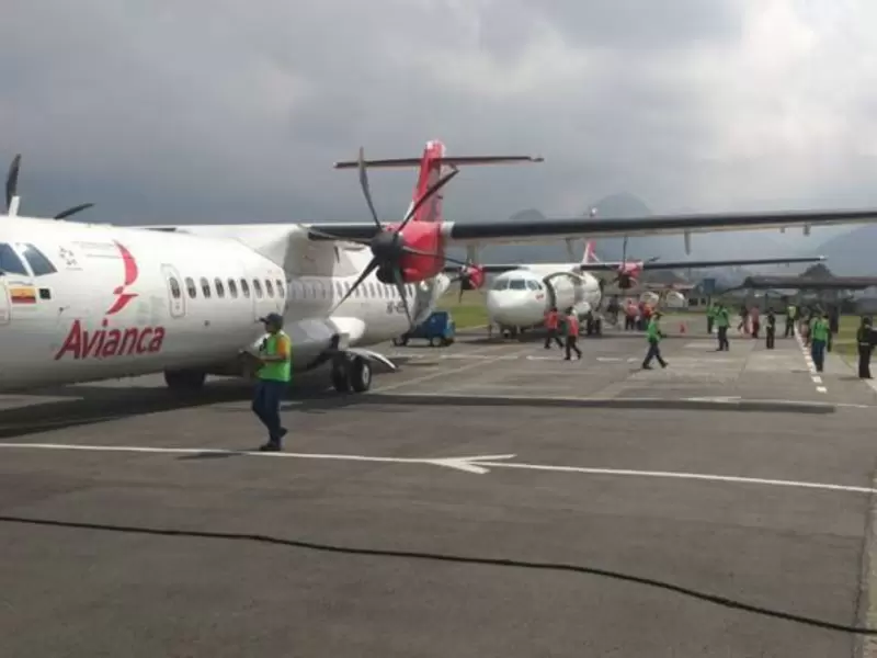 Problema en el aeropuerto de Manizales