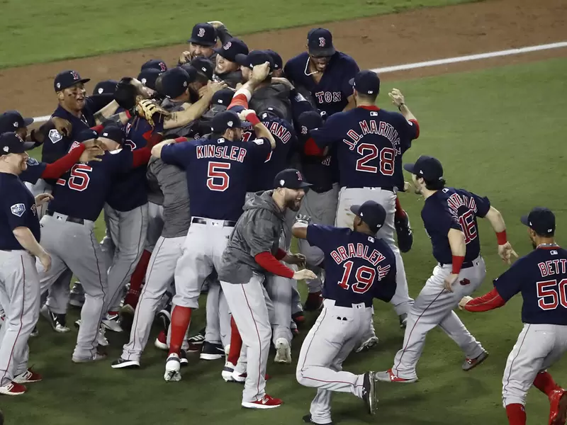 Los Medias Rojas, campeones de la Serie Mundial de Beisbol