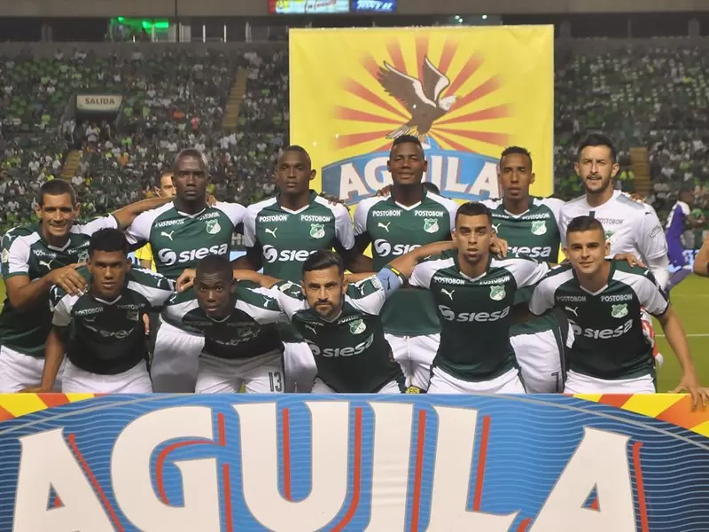 Jugadores del Deportivo Cali en la Liga Águila.