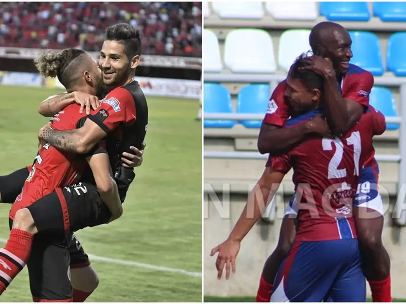 Jugadores de Cúcuta Deportivo y Unión Magdalena