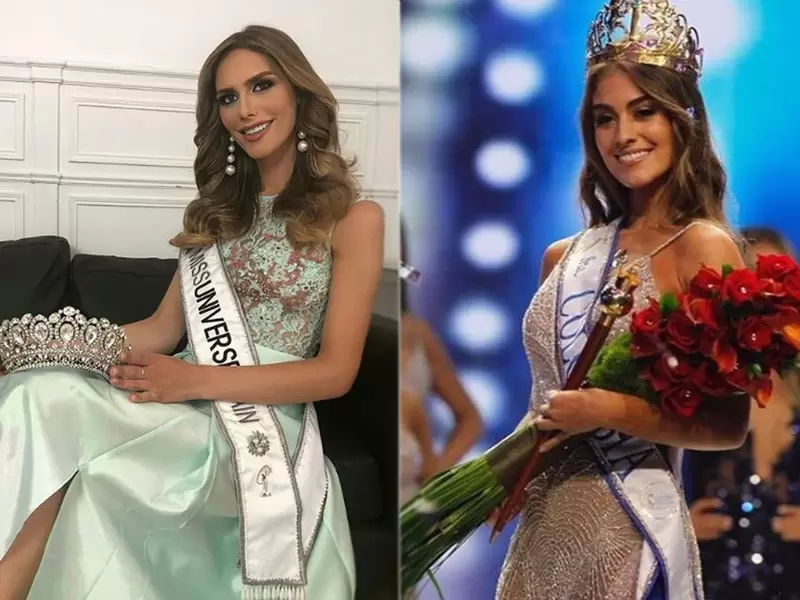 Miss España y Miss Colombia