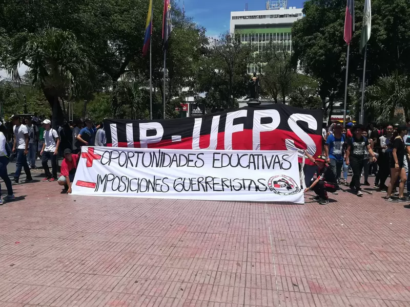 Marchas estudiantiles en Cúcuta por mejoras en la educación pública