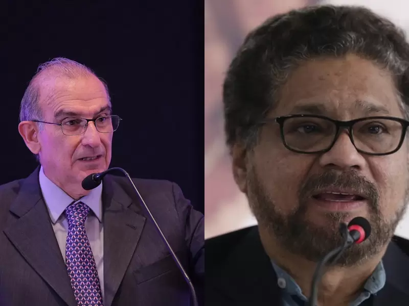 Humberto de la Calle e Iván Márquez