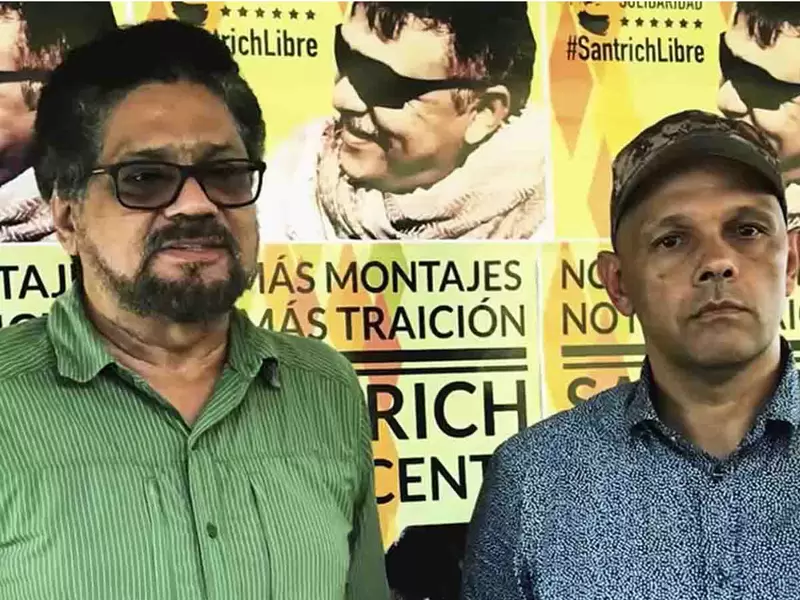 Iván Márquez y El Paisa, dos de los miembros de las Farc sobre quienes hay dudas de su compromiso con el Acuerdo de Paz.