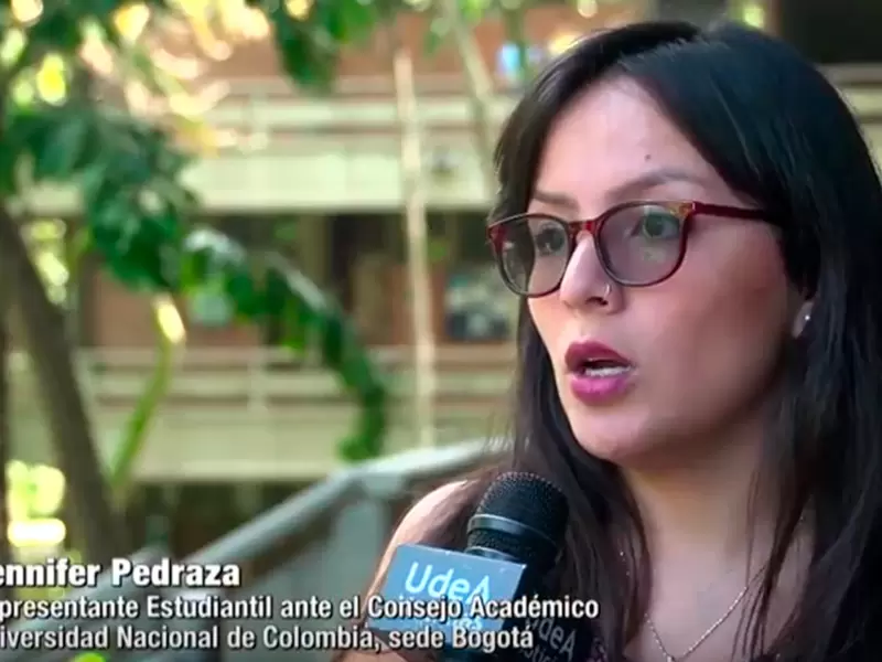 Jennifer Pedraza, líder de la Asociación Colombiana de Representantes Estudiantiles de la Educación Superior
