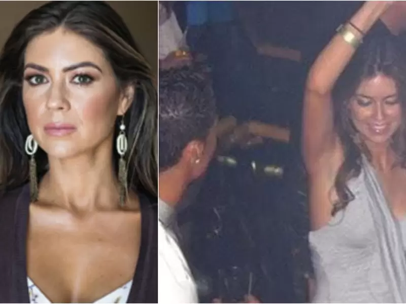 Kathryn Mayorga, denunciante de Cristiano Ronaldo. A la derecha juntos en Las Vegas (Estados Unidos)